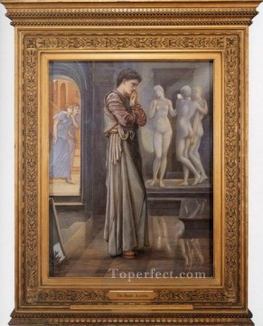Edward Burne Jones Painting - Pigmalión y la imagen I Los deseos del corazón Prerrafaelita Sir Edward Burne Jones